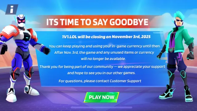 Official 1v1 LOL shutdown announcement